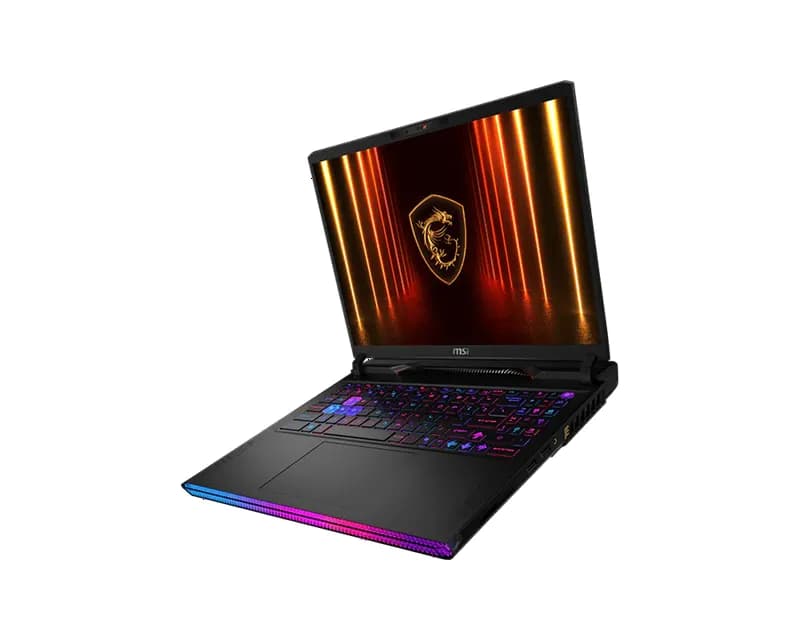 Raider 16 Max HX B2XWI (Midnight Black, Metal Top) 24-Core Ultra 9 290HX Plus 5.5GHz/40MB 64GB 2TB NVMe 16” QHD+ (2560x1600) 240Hz 500n IPS RTX-5080/16G 2.5-GLan KillerWiFi7 BT5.4 Per-Key RGB Backlite 2xTB5 4xSpk Dynaudio 100Wh W11Pro